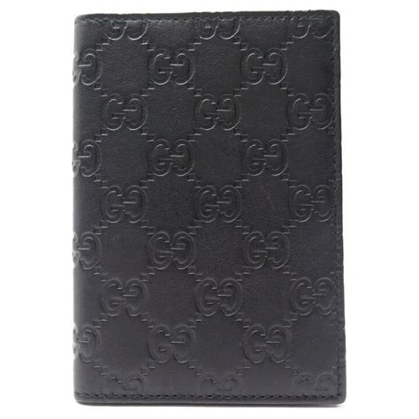 gucci passport holder black|Gucci passport wallet.